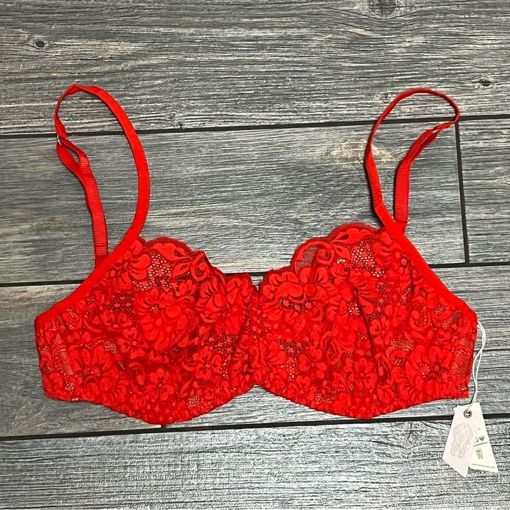 NWT Free People HAH Hook Up Demi Bra C 30-38 Lace Underwire 30C 32C 34C 36C 38C - Picture 4 of 8